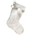 Cream Pom Pom Christmas Stocking in Hand Felted Wool - ARCADIA HOME